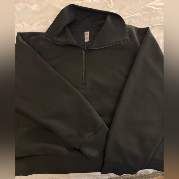 SPANX AIR ESSENTIALS 1/2 ZIP, NWOT, OLIVE, 3X - Picture 1 of 6